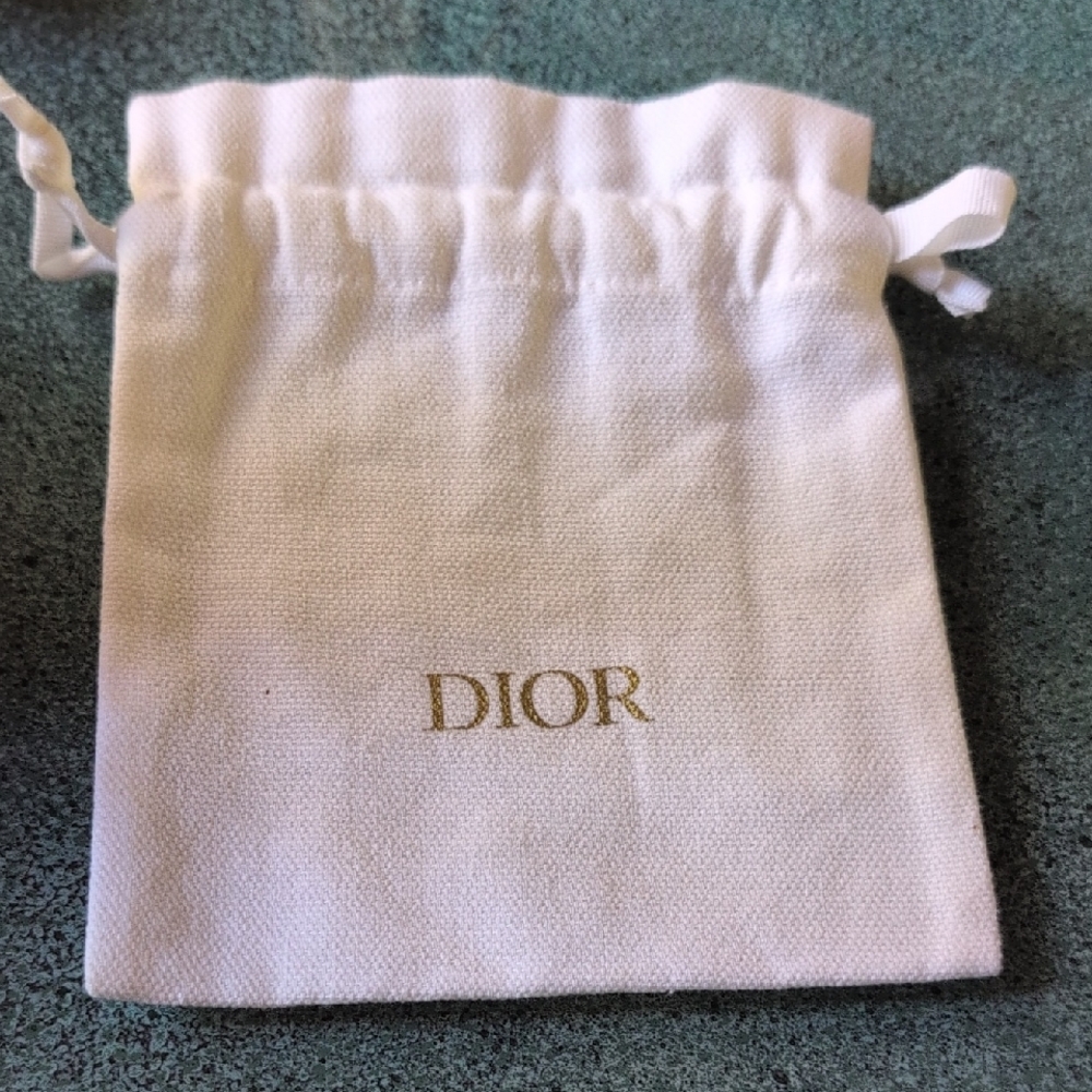 Dior Canvas Small Drawstring Dust Bag 5x5